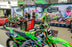 Photo of BUD Racing Kawasaki mechanics in their pit during a race.