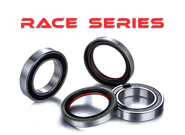 Race Series® Front Wheel Bearing Kit for: BETA, GAS GAS, HUSQVARNA, and KTM motorcycles.