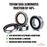 Image showing Race Series rear wheel bearing kit with red Teflon seal highlighting reduced friction for GasGas, Husqvarna, and KTM motorcycles