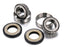 Image of Steering Stem Bearing Kit showing tapered bearings, dust seals, and races.