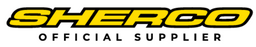 Sherco logo with 'Official Supplier' text on a black background