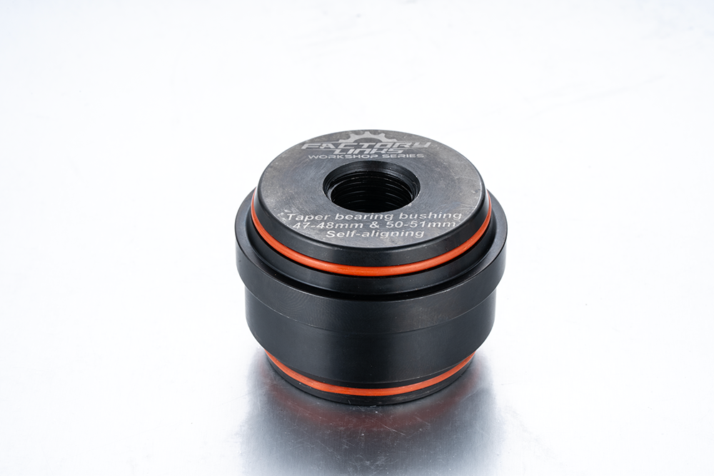 Photo of 47mm-51mm Taper Bushing to be used with the Factory Links Steering Bearing Mounting Tool.